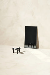 Stoff Nagel Candle Holder Matte Black