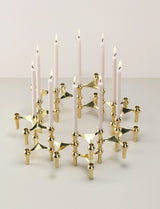 Stoff Nagel Candle Holder Brass 3 Pack