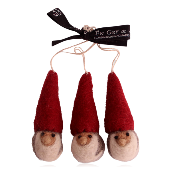 Gry & Sif Set Of 3 Felt Gnomes