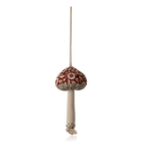 Maileg Mushroom Ornament Winter Flower Red