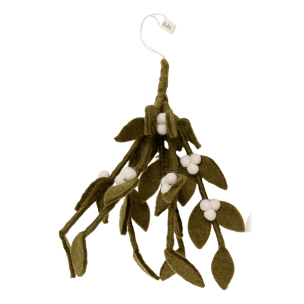Gry & Sif Hanging Felt Mistletoe Bunch