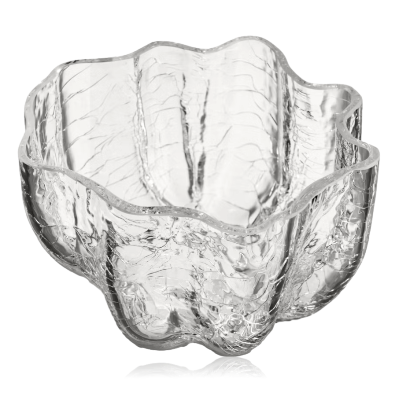 Kosta Boda Crackle Votive Clear