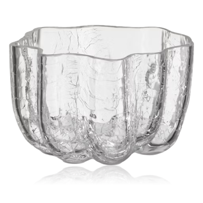 Kosta Boda Crackle Votive Clear
