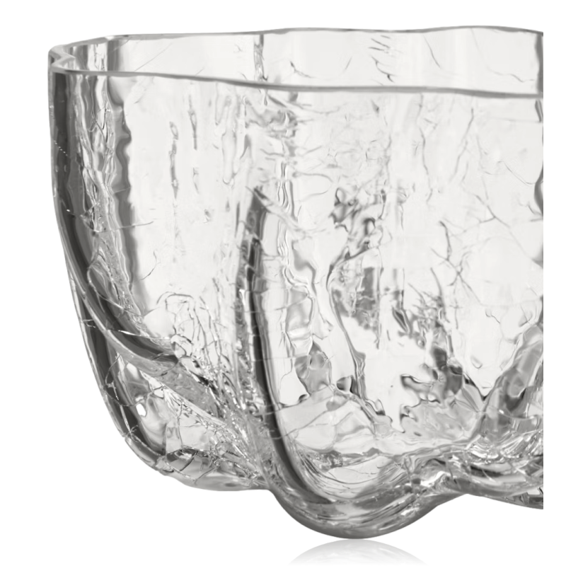 Kosta Boda Crackle Votive Clear