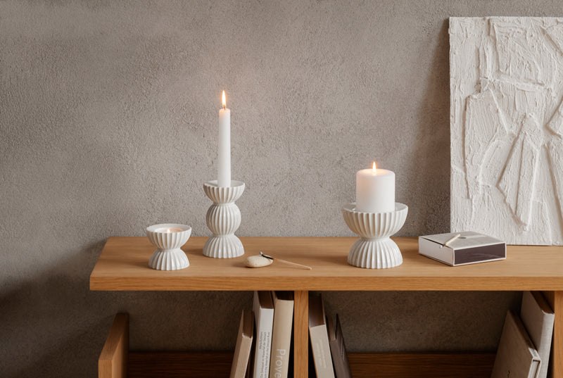 Lyngby Tura Porcelain Candle Holder