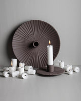 Storefactory Holmby Ceramic Candlestick Small Brown
