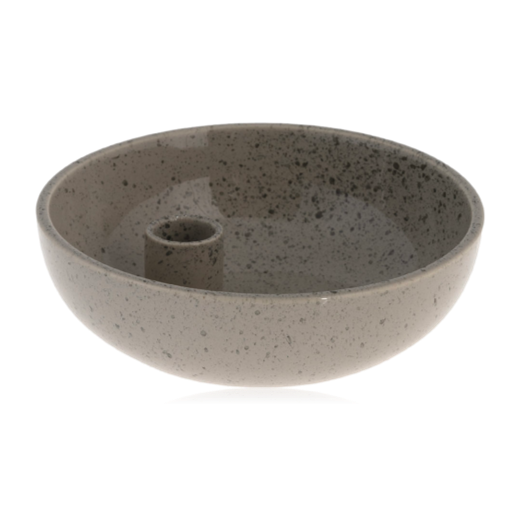 Storefactory Lidatorp Ceramic Candle Dish Small Speckled