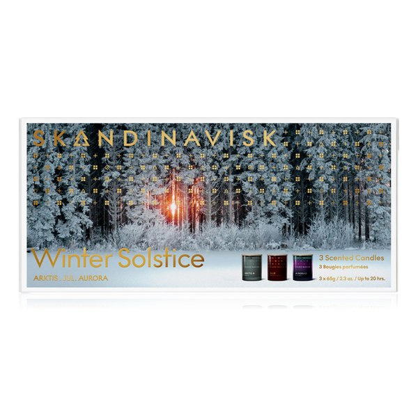 Skandinavisk Winter Solstice Mini Candle Giftset (Arktis, Jul, Aurora)   3 x 65g Candles