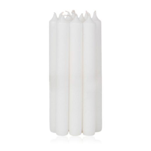 Broste Set of 10 Candles Boxed 2.2 x 19.4cm White