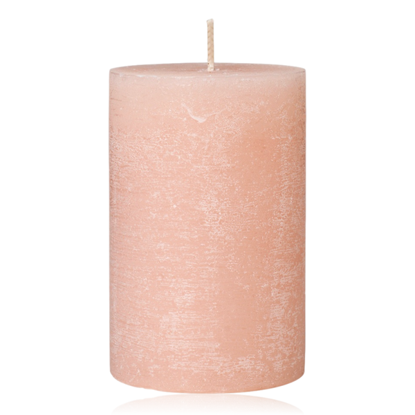 Broste Rustic Pillar Candle 7x10cm Dusty Pink