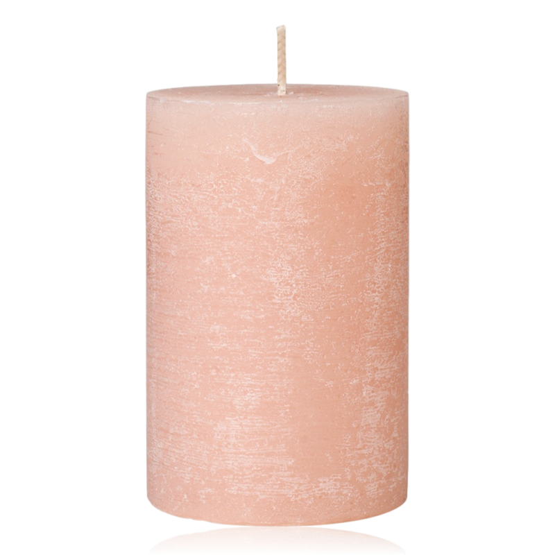 Broste Rustic Pillar Candle 7x10cm Dusty Pink