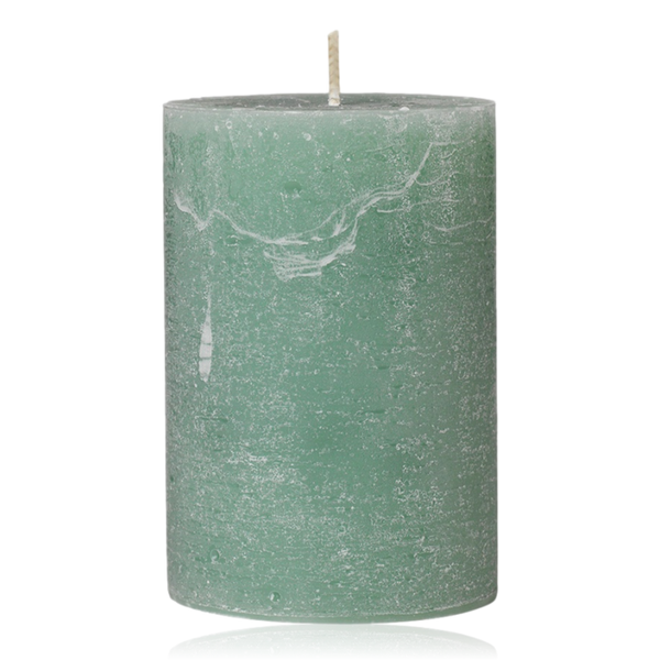 Broste Rustic Pillar Candle 7x10cm Sea Green