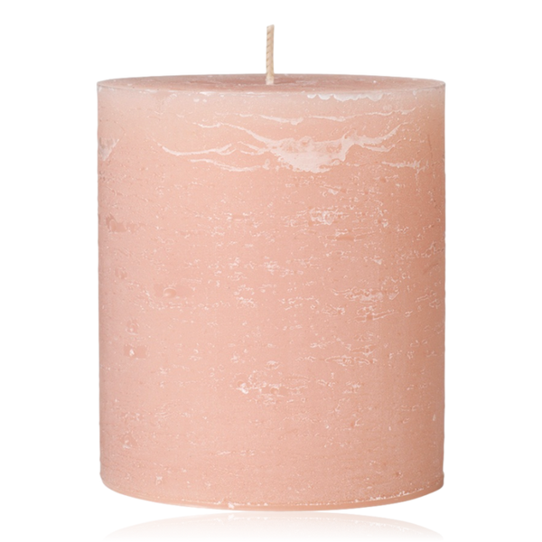 Broste Rustic Pillar Candle 10x11cm Dusty Pink
