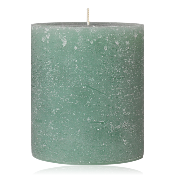 Broste Rustic Pillar Candle 10x11cm Sea Green