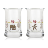Holmegaard Glass Annual Christmas Dram Glasses 2023 Set of Two