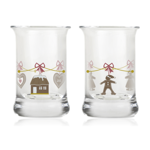 Holmegaard Glass Annual Christmas Dram Glasses 2023 Set of Two