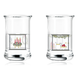 Holmegaard Glass Annual Christmas Dram Glasses 2024 Set of Two