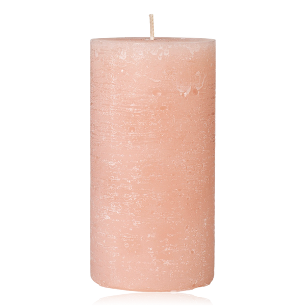 Broste Rustic Pillar Candle 7x13.5 Dusty Pink