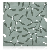 Broste Paper Napkin Mistletoe White & Green