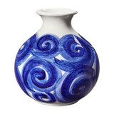 Kähler Ceramic Tulle Vase 10.5cm Blue