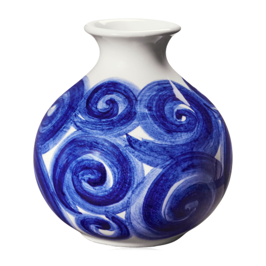 Kähler Ceramic Tulle Vase 10.5cm Blue
