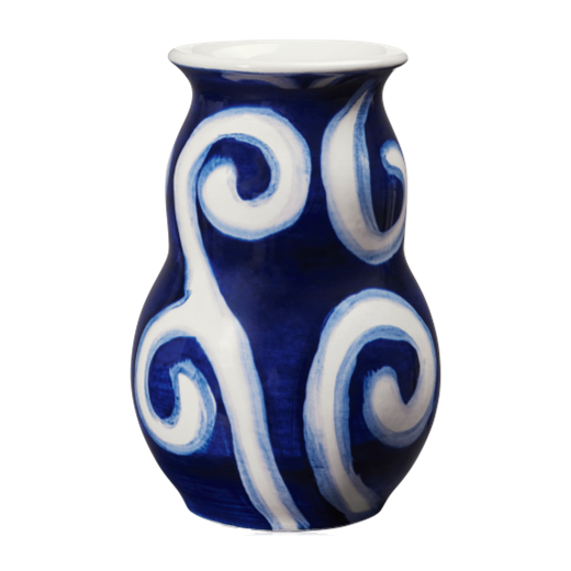 Kähler Ceramic Tulle Vase 13 cm Blue
