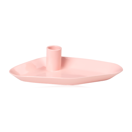Broste Mie Metal Candle Holder Blush Pink