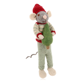 Gry & Sif Grey Mouse With Tree Large