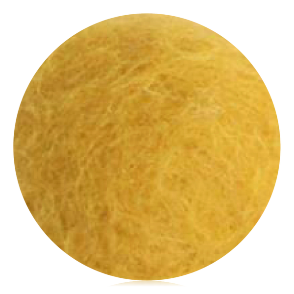 Gry & Sif Felt Flower Ball Ø3cm Dark Yellow