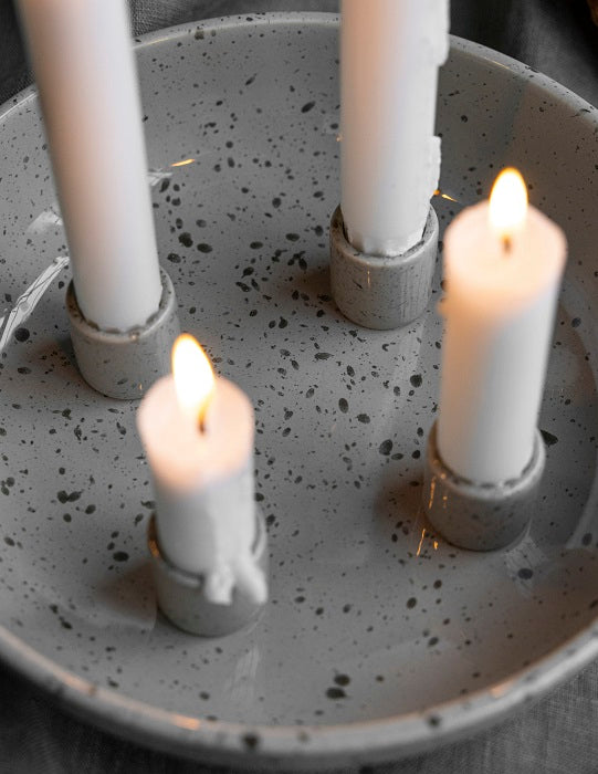 Storefactory Granholmen Ceramic Candle Dish Large Speckled