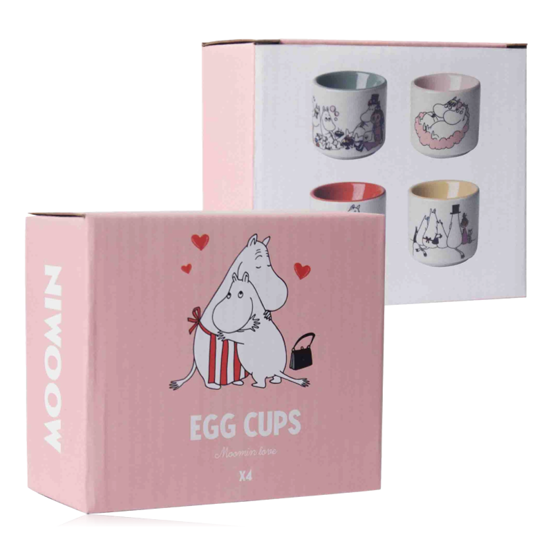 Pluto Set of 4 Ceramic Egg Cups Moomin Love