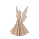 Lovi Hanging Birch Angel 6.5cm Natural Wood