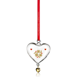 Holmegaard Clear Glass Annual Christmas Heart Decoration 2024