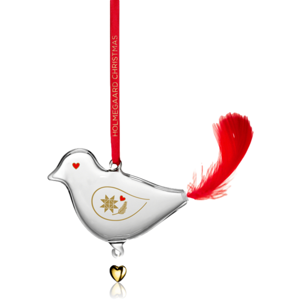 Holmegaard Glass Annual Christmas Bird Decoration 2024