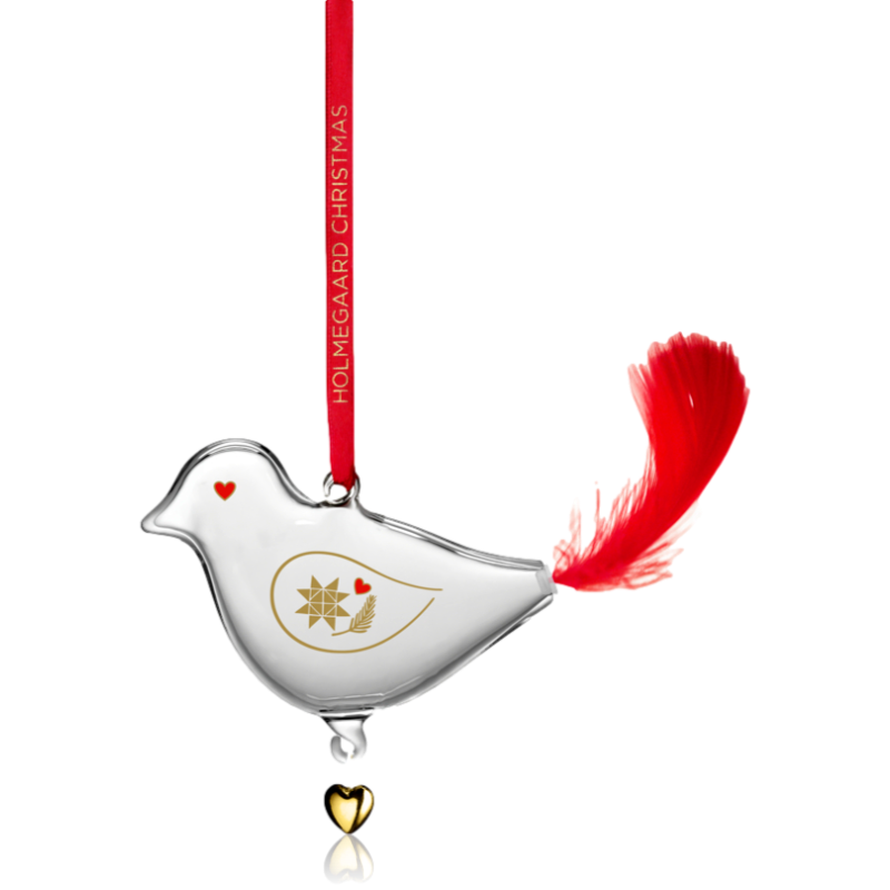 Holmegaard Glass Annual Christmas Bird Decoration 2024