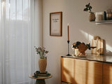 Room interior with Broste Ceramic Alma Vase on shelf
