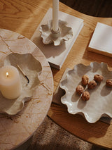 Broste Cori Ceramic Plate Off White