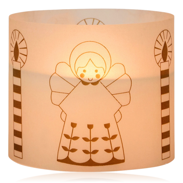 Broste Parchment Candle Fairy Tale Small Gold