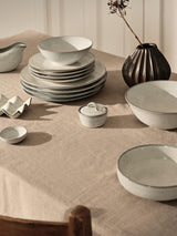 Broste Nordic Sand Stoneware Oval Serving Plate