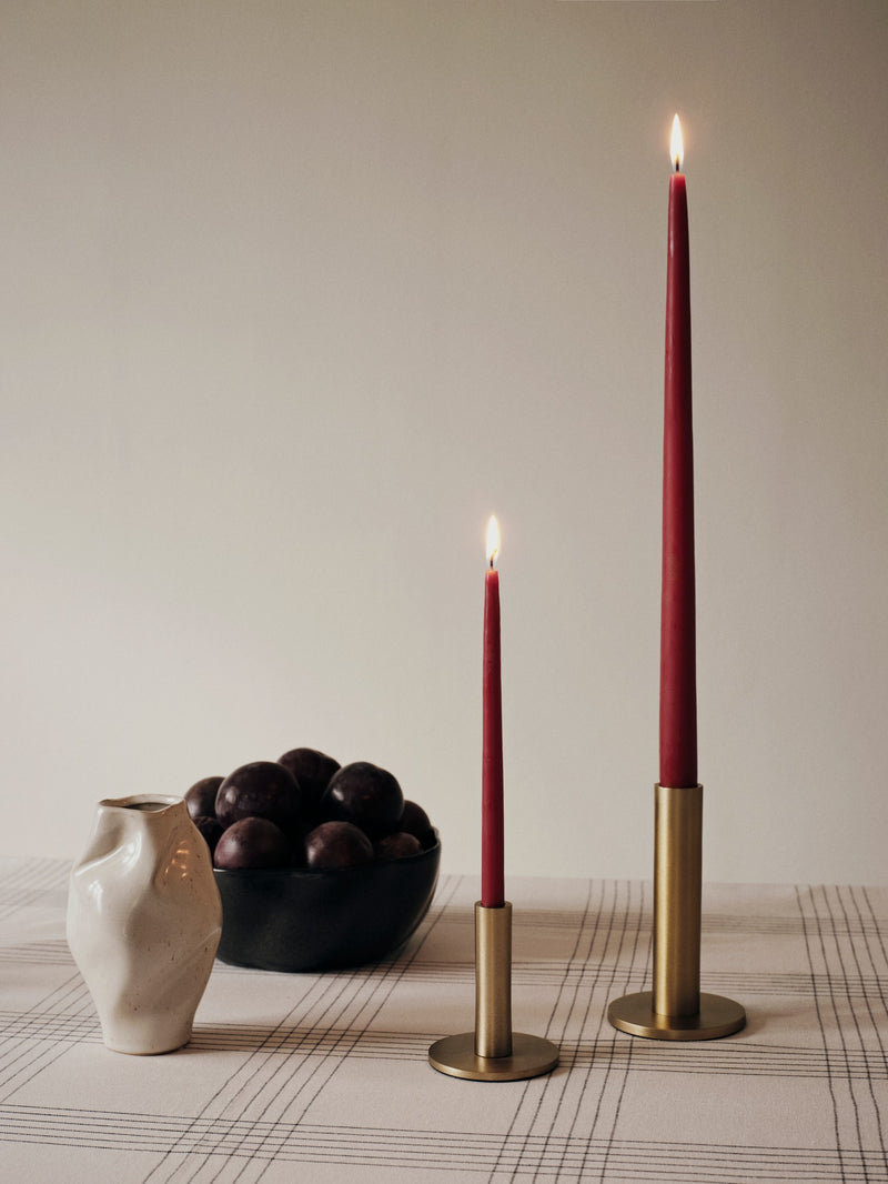 Broste Maro Brass Finish Candle Holder Small
