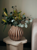 Broste Ceramic Wide Vase Fawn Medium
