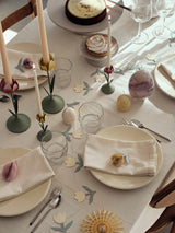 Broste Tulip Candle Holder Pink & Sage Small