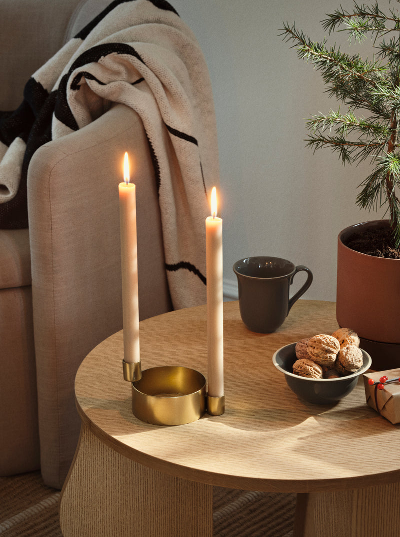 Broste Brass Finish Judie Candle Holder