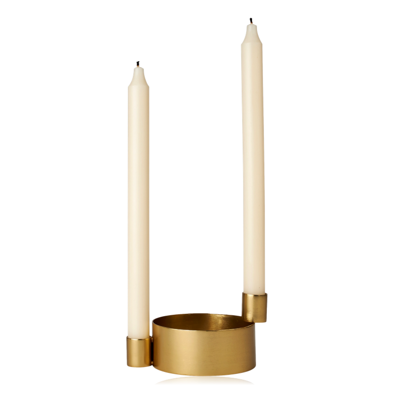 Broste Brass Finish Judie Candle Holder