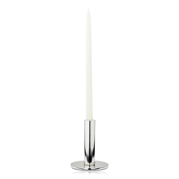 Broste Maro Silver Finish Candle Holder Small