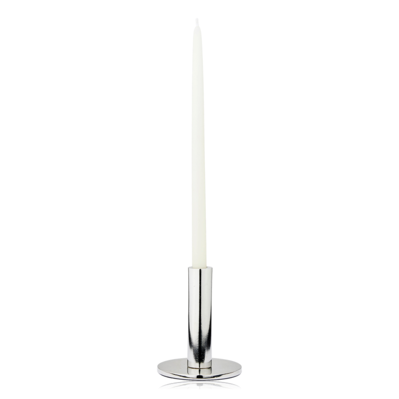 Broste Maro Silver Finish Candle Holder Small