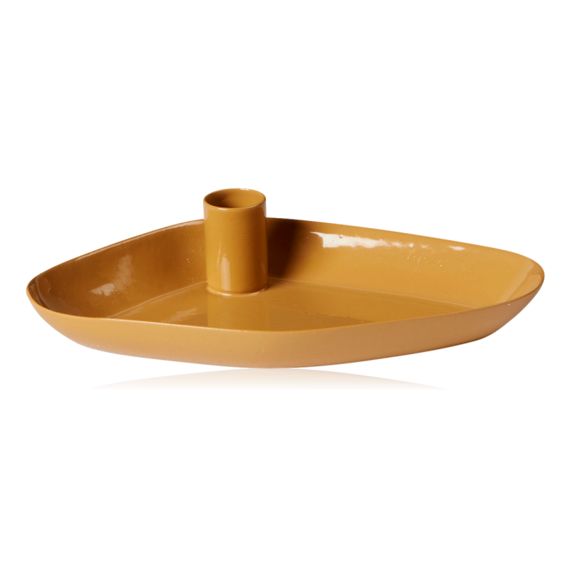 Broste Mie Metal Candle Holder Cinnamon Sand