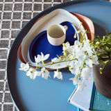 Broste Mie Metal Tray/Candle Plate Bright Blue