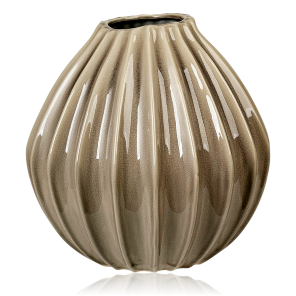 Broste Ceramic Wide Vase Rainy Day Large