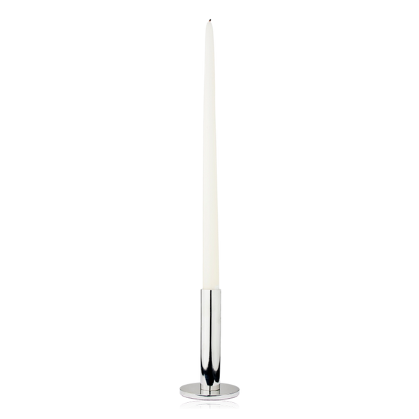 Broste Maro Silver Finish Candle Holder Large